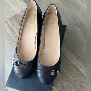 Cole Haan low-wedge pumps